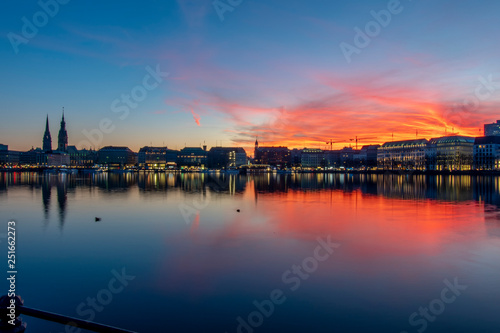 Hamburg, Germany at sunset © gerckens.photo