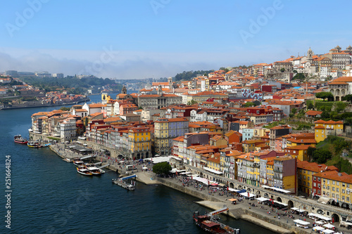 View of the Old city of Porto and the Douro river, Portugal © Afflamen