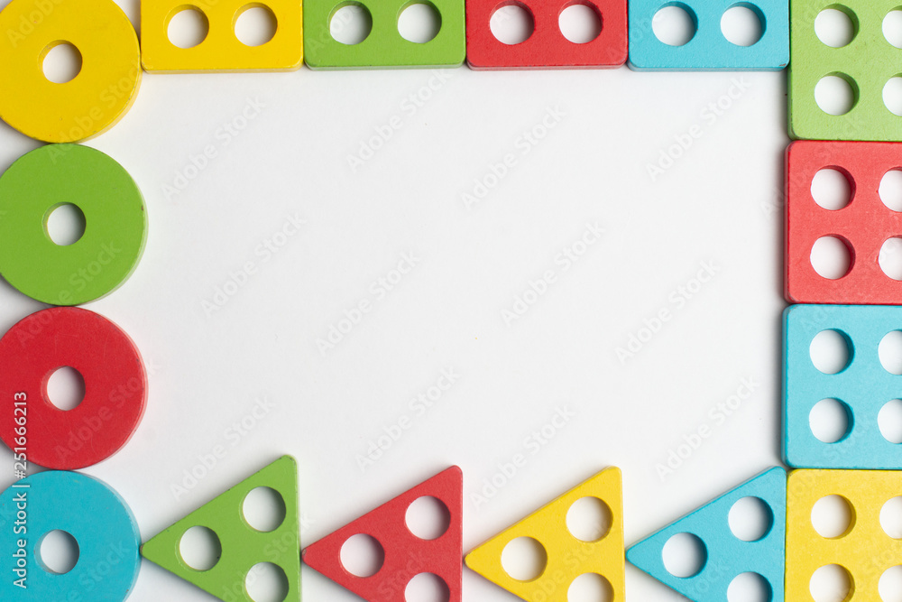 Colorful kids development with circle, squara, triangle and rectangle Colorful kids development with circle, squara, triangle and rectangle