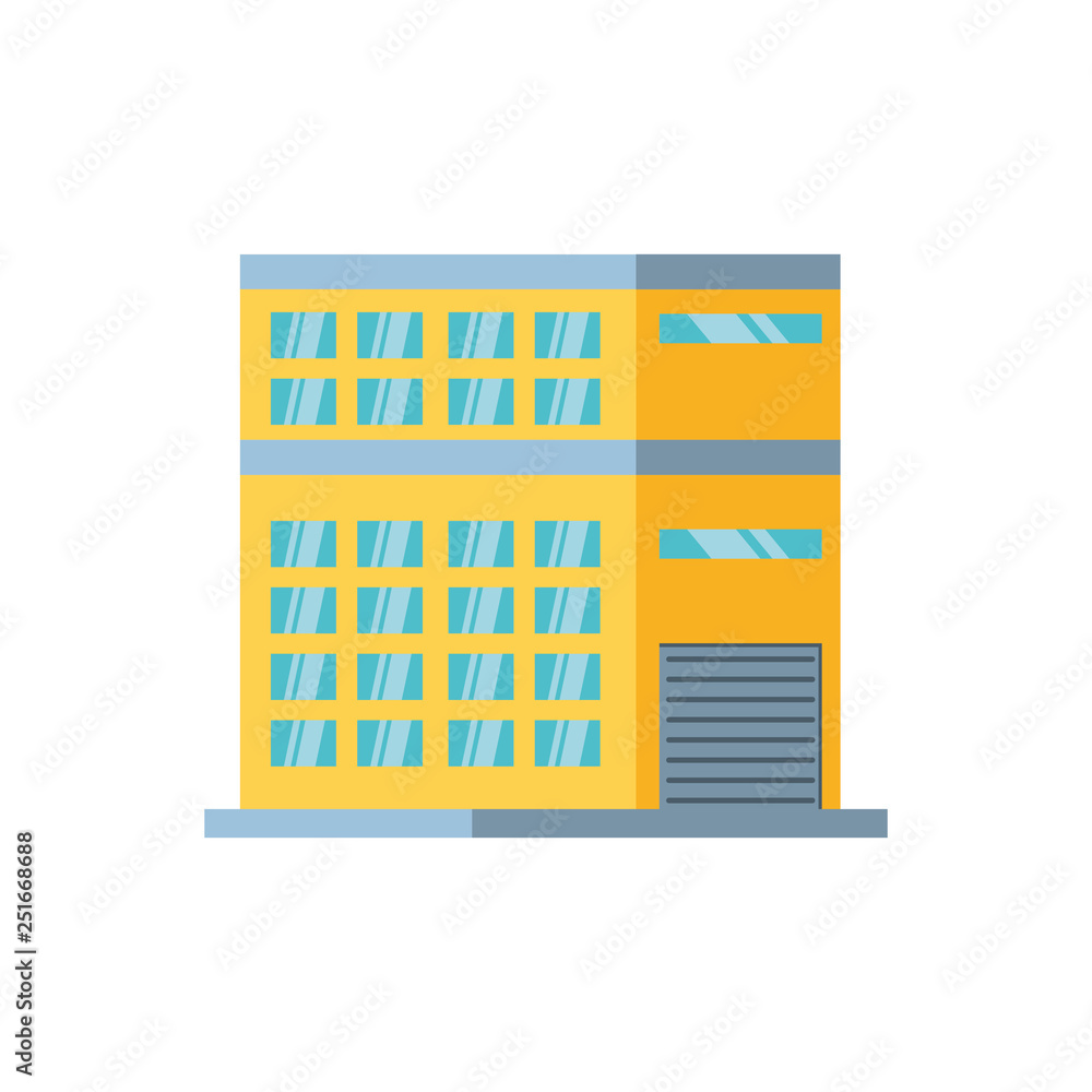 warehouse building isolated icon