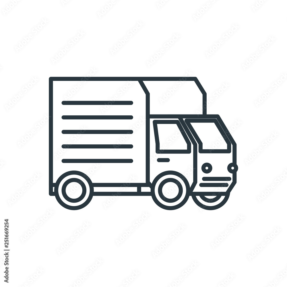 delivery service truck icon