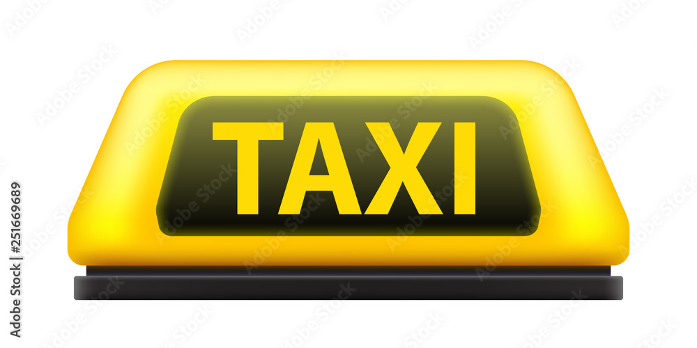 Creative vector illustration of yellow taxi service car roof sign on the street at night blurred lighting background. Art design template. Abstract concept graphic bokeh element Creative vector illustration of yellow taxi service car roof sign on the street at night blurred lighting background. Art design template. Abstract concept graphic bokeh element