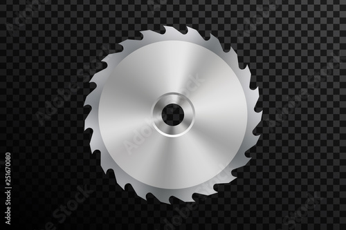 Creative vector illustration of circular saw blade for wood, metal work with welding metal fire sparks isolated on transparent background. Art design template. Abstract concept graphic weld element