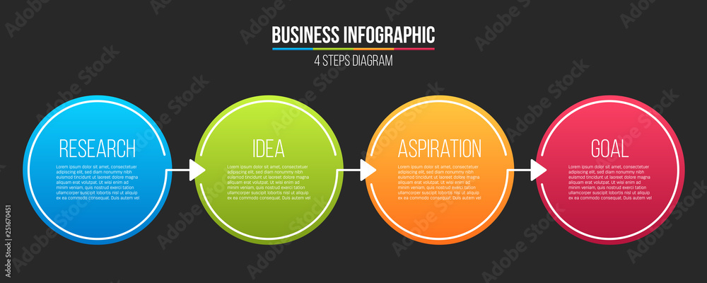Creative vector illustration of infographic line step options isolated on background. Art design info graph business template. Abstract concept graphic workflow layout, presentations banner element Creative vector illustration of infographic line step options isolated on background. Art design info graph business template. Abstract concept graphic workflow layout, presentations banner element