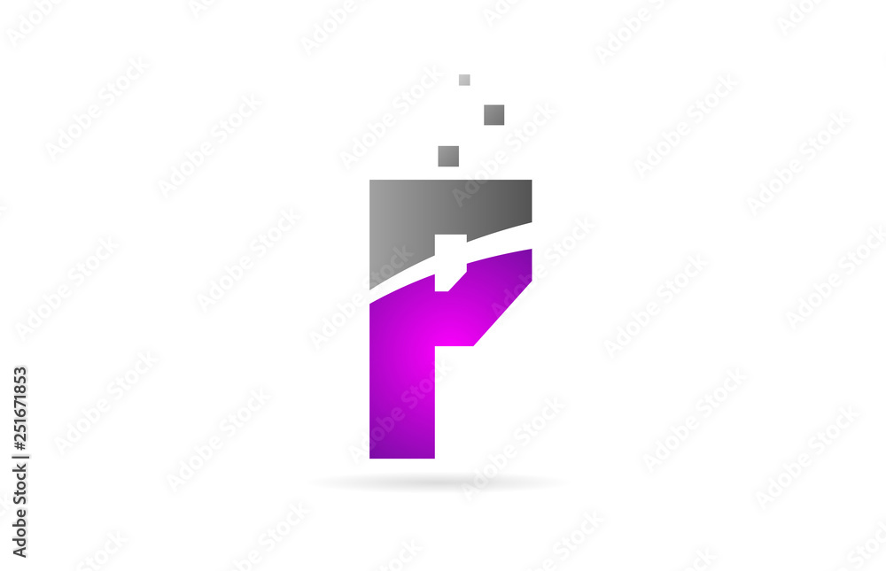 pink grey alphabet letter P for logo icon design pink grey alphabet letter P for logo icon design