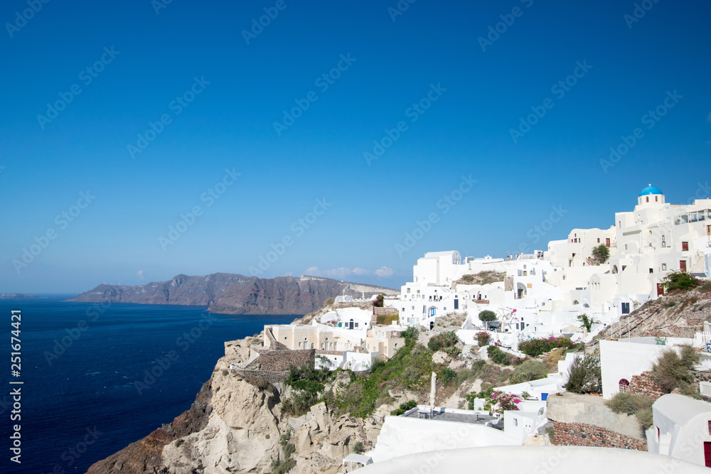 Scenic Santorini Greece overlook