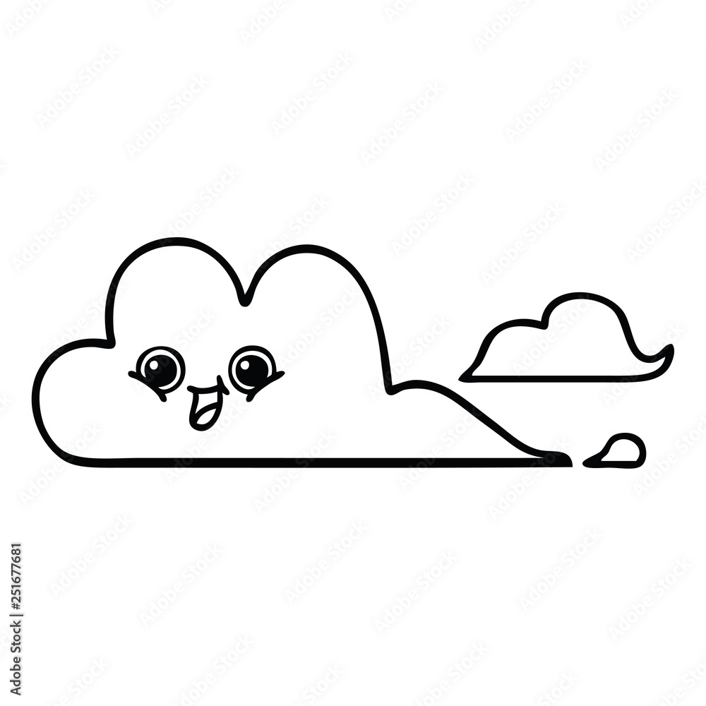 line drawing cartoon clouds line drawing cartoon clouds