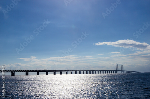 Wallpaper Mural View of Oresund bridge over the Baltic sea Torontodigital.ca