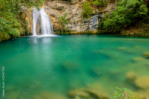 Beautiful little waterfall (Gorg Negre, Alta Garrotxa, Catalonia, Spain) © zkcristian