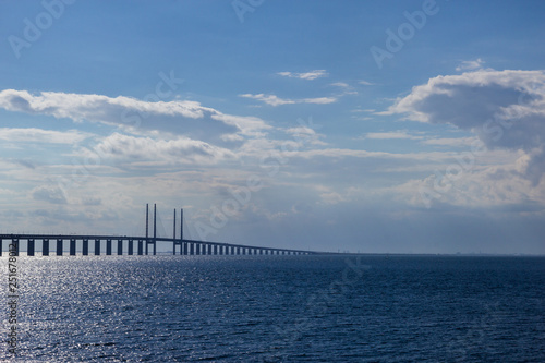Wallpaper Mural View of Oresund bridge over the Baltic sea Torontodigital.ca
