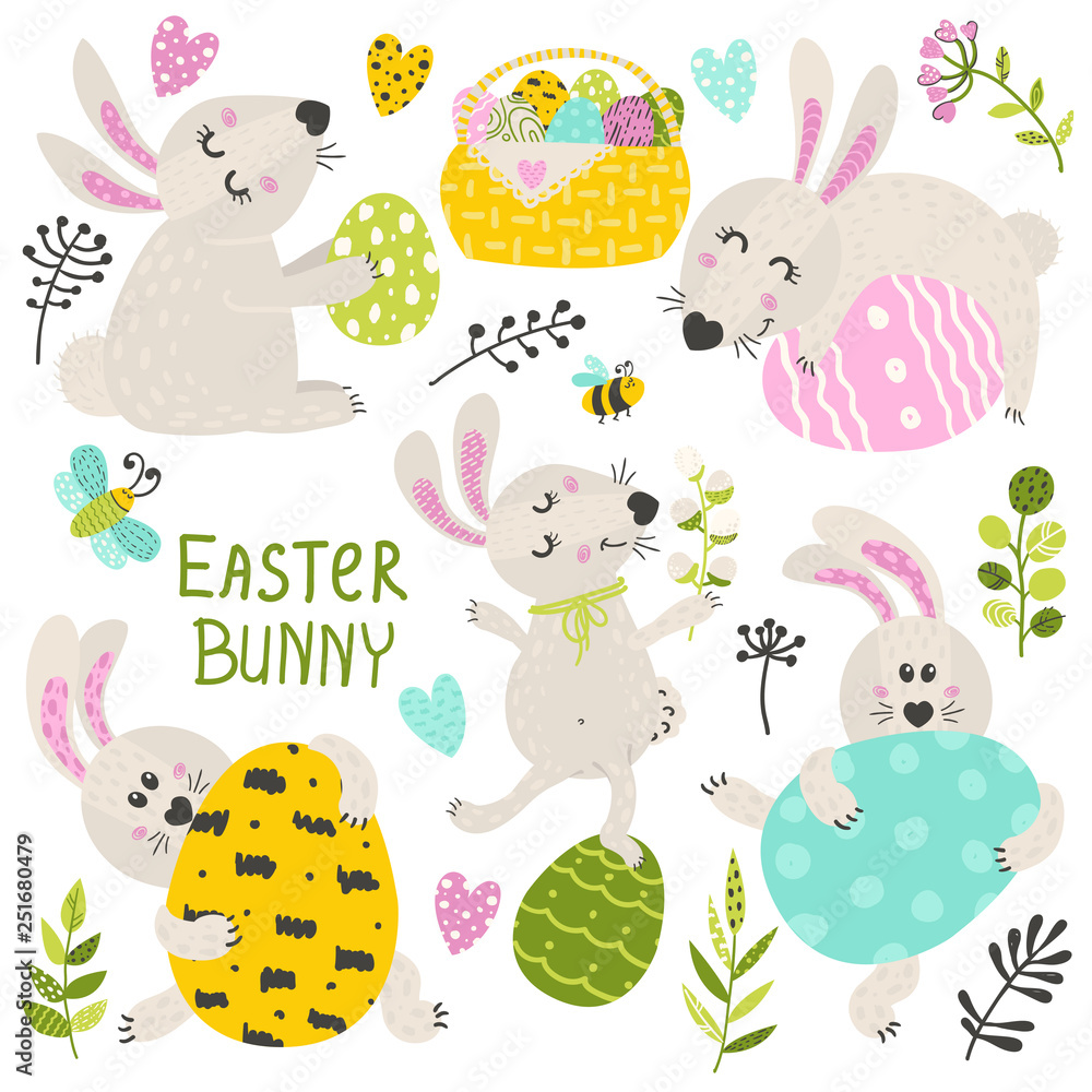 Set of Easter Bunny Set of Easter Bunny