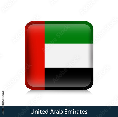 Free Download UAE - Square glossy badge - GFXLoad