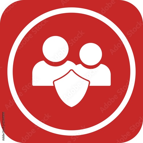  Vector GDPR Security Team Icon