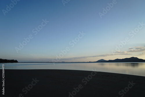 sunset on the beach