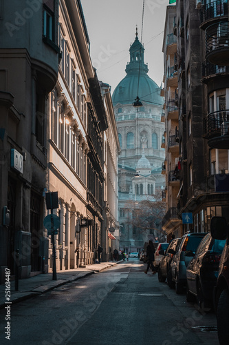 Old Town Street in Budapest photo