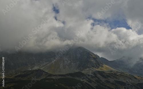 Mountain in clouds, Tatra, Poland