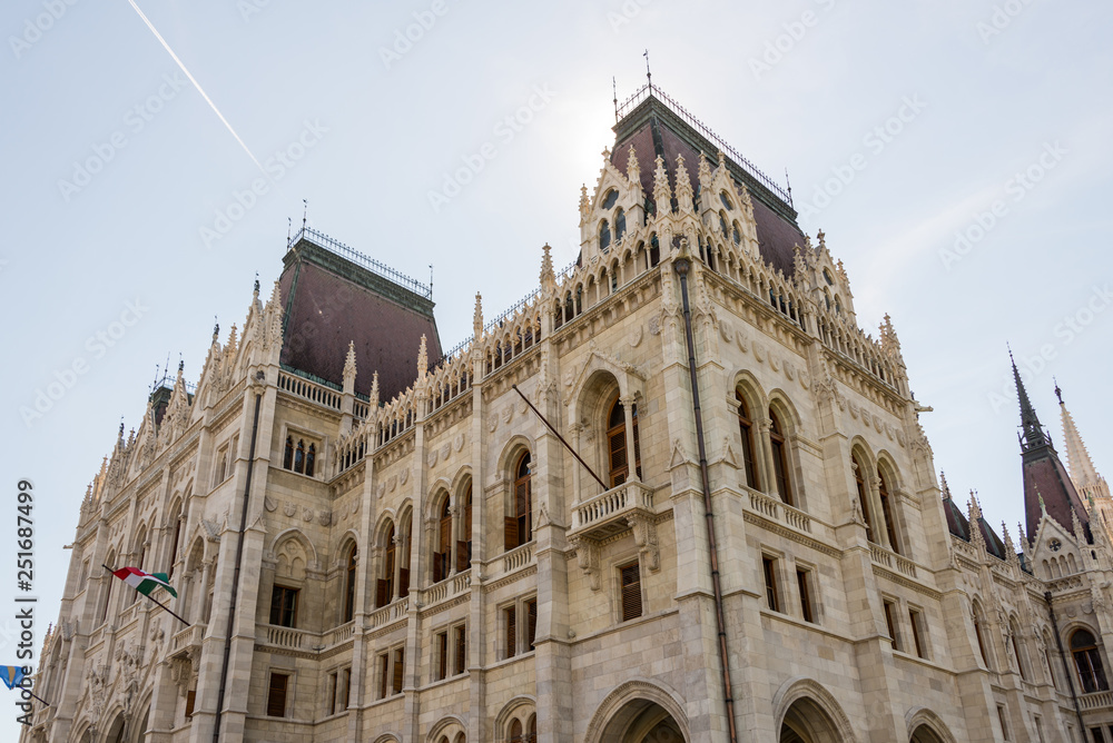 Hungarian Parliament Building in Hungary and Budapest