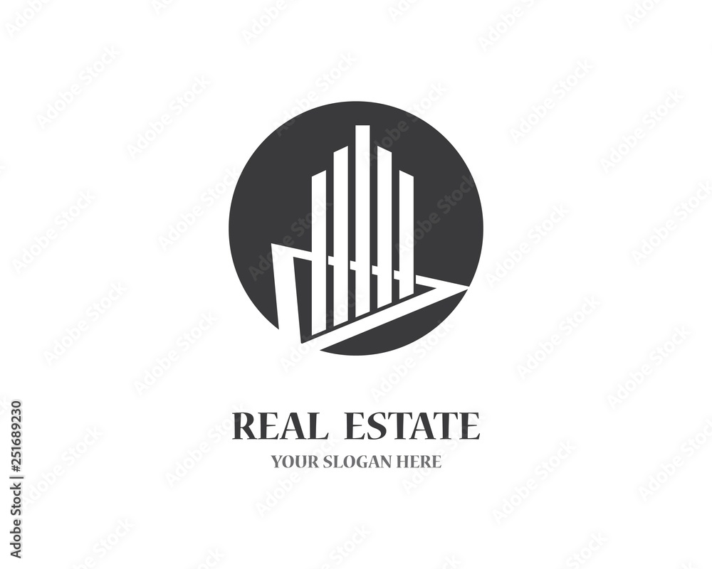 Obraz premium Real estate logo icon illustration