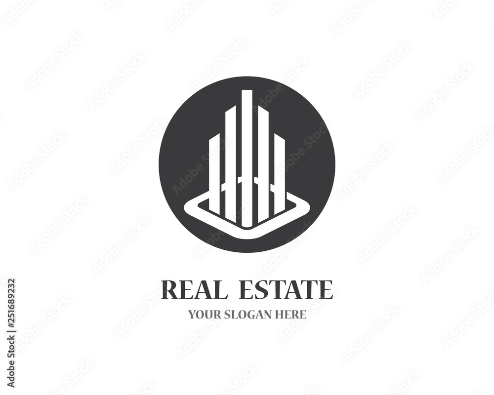 Obraz premium Real estate logo icon illustration