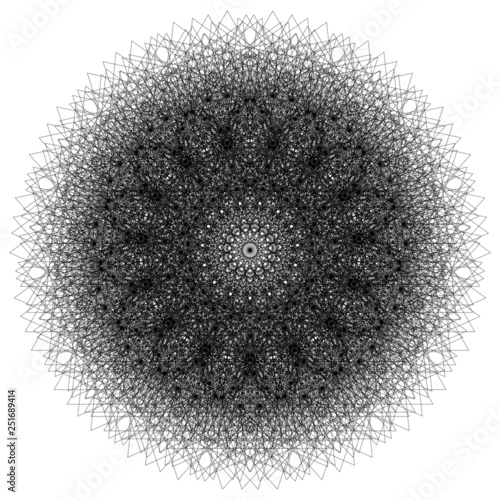 Triangle Vector Sacred Geometry Mandala Energy Field