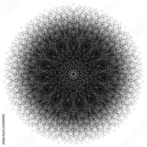 Triangular Vector Sacred Geometry Mandala Energy Field