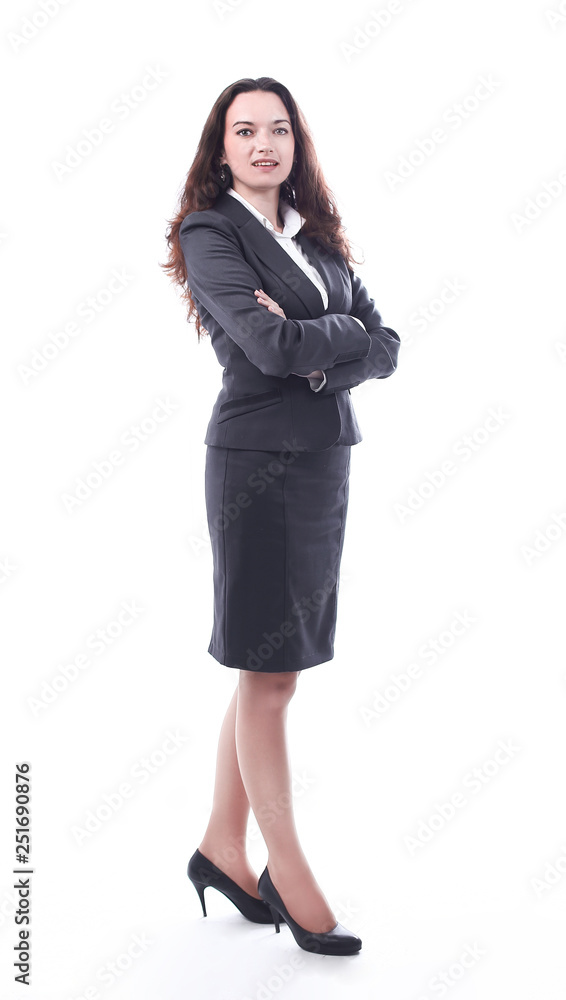 portrait of a confident modern business woman.isolated on white portrait of a confident modern business woman.isolated on white