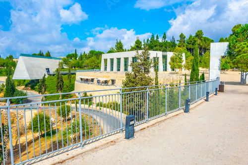 Yad Vashem memorial in Jerusalem, Israel photo