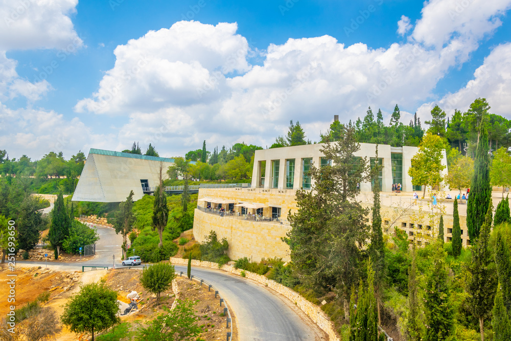 Obraz premium Yad Vashem memorial in Jerusalem, Israel