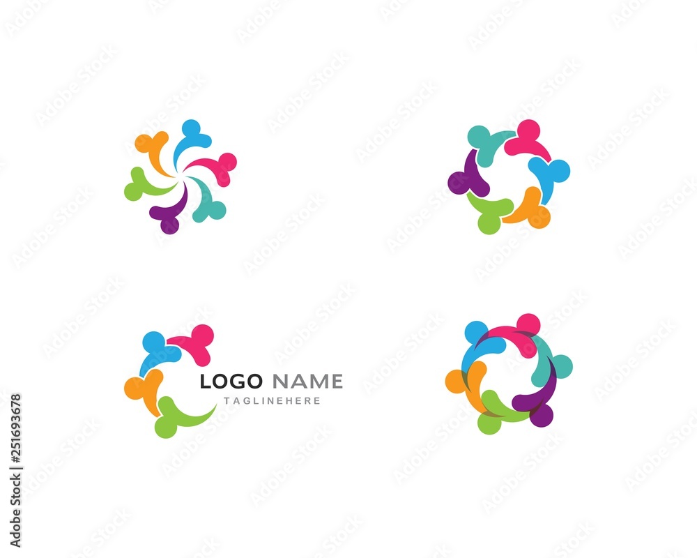 community care Logo template community care Logo template