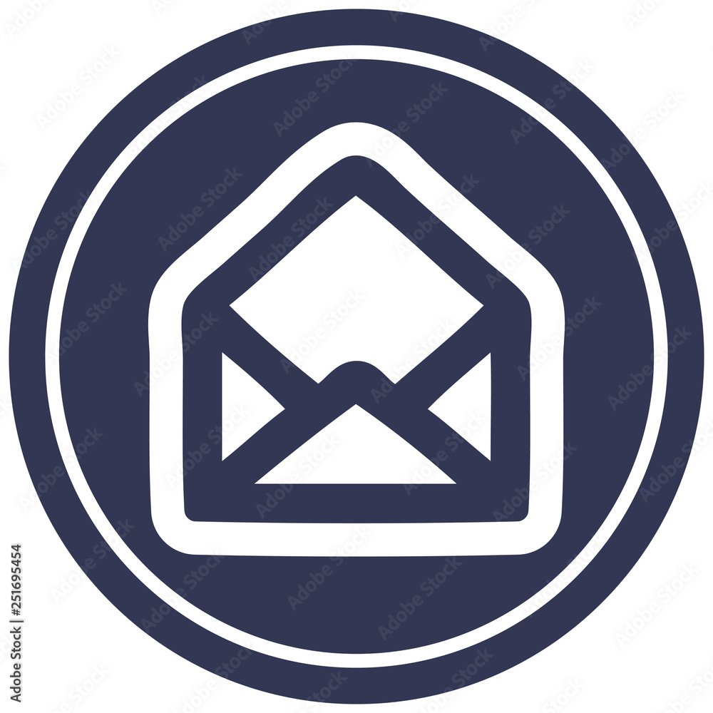 envelope letter circular icon envelope letter circular icon