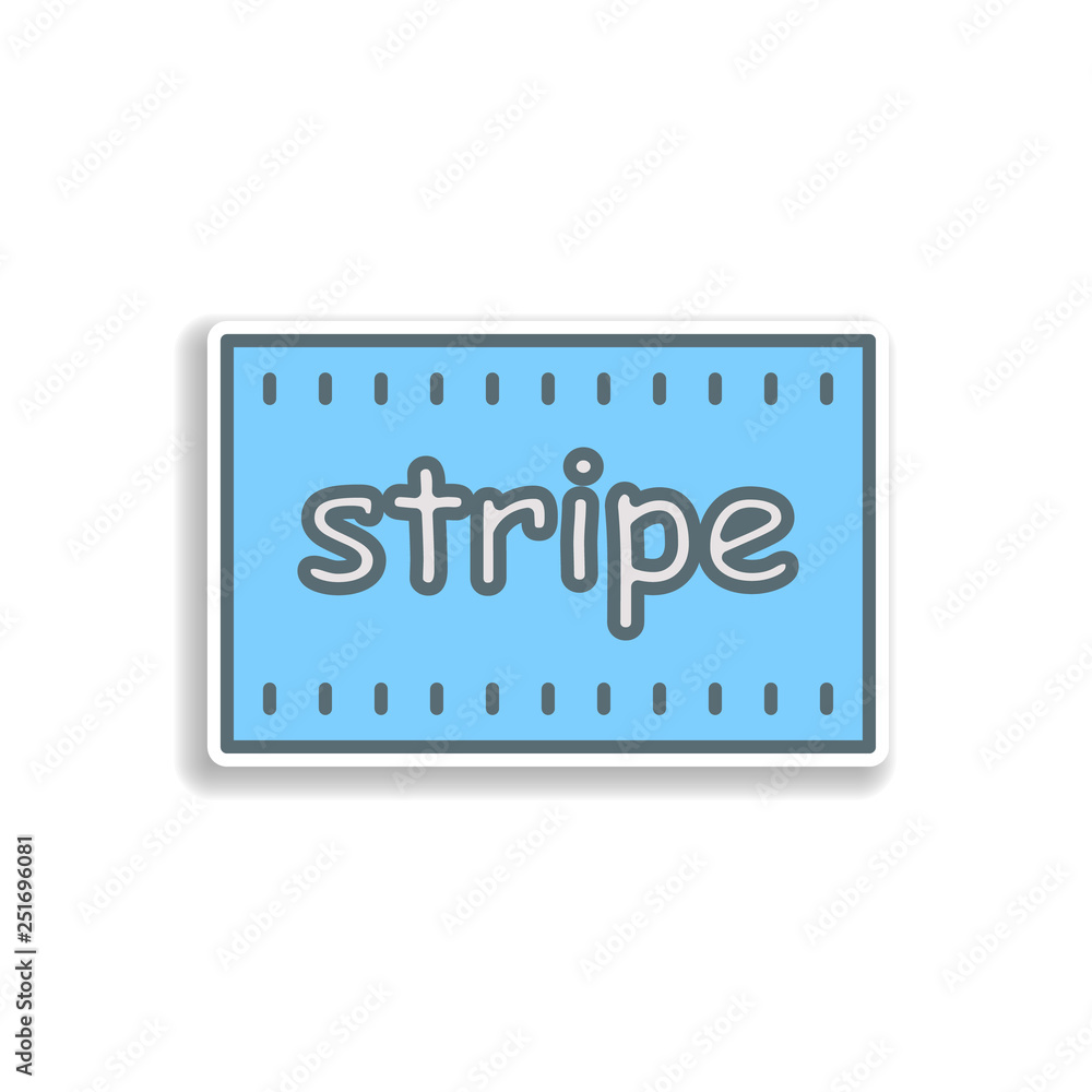 financial stripe sticker icon. Element of color banking icon. Premium quality sticker design icon. Signs and symbols collection icon for websites, web design financial stripe sticker icon. Element of color banking icon. Premium quality sticker design icon. Signs and symbols collection icon for websites, web design