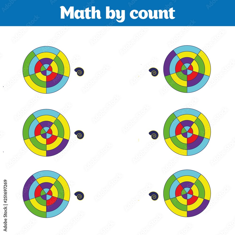 Visual Educational Game for children. Worksheet for preschool kids ...