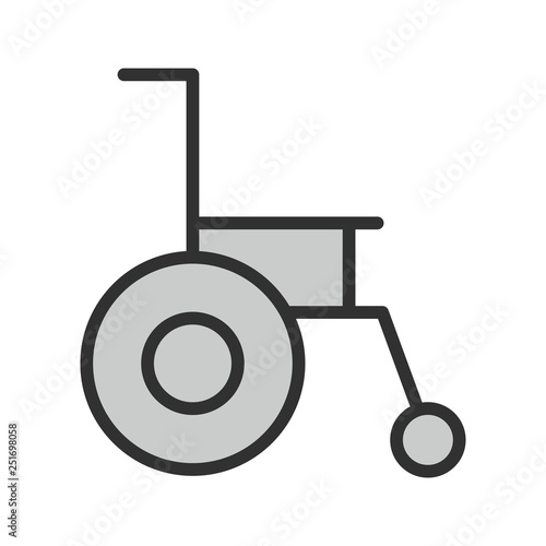 Vector Wheel chair Icon