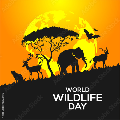 World Wildlife Day Vector Design © Yeay Dsgn