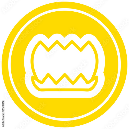 lotus flower circular icon