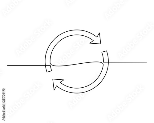 continuous line drawing of arrows. Arrows vector collection