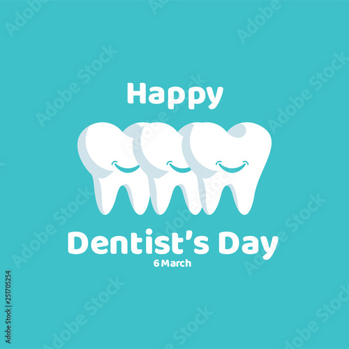 Happy Dentist's Day Vector Template Design Illustration
