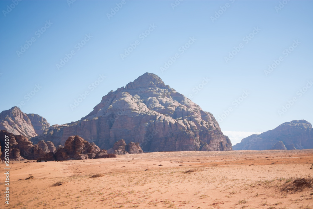 Naklejka premium Wadi Rum Mountains