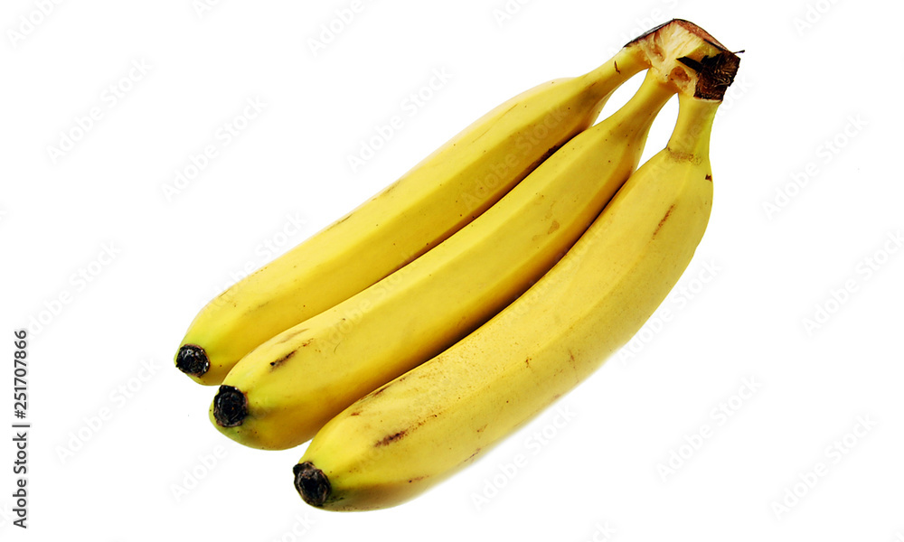 Banana, Fruit, White Background