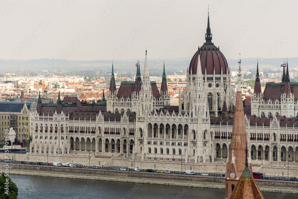 Hungarian Parliament Building in Hungary and Budapest