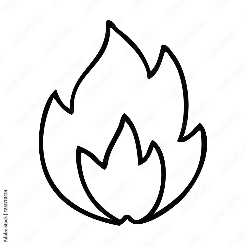 line drawing cartoon fire line drawing cartoon fire
