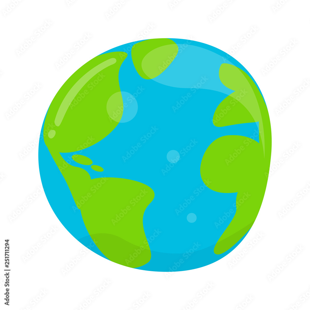 Earth planet in a water drop. Vector illustration design Earth planet in a water drop. Vector illustration design