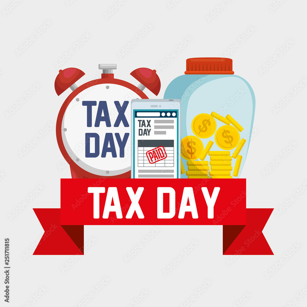 Naklejka premium business service tag with smartphone and coins