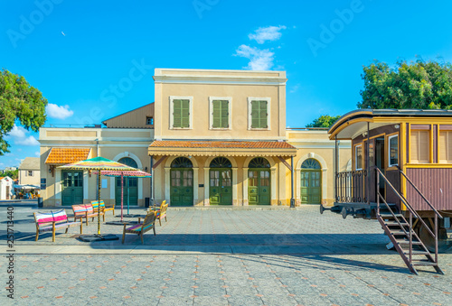 Old train station in Tel Aviv, Israel photo