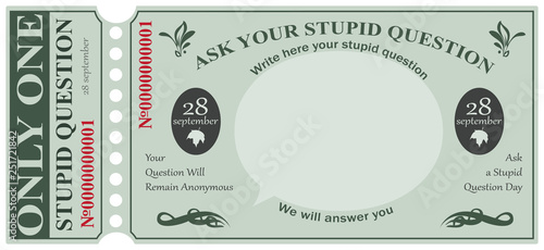 Ticket for one stupid question