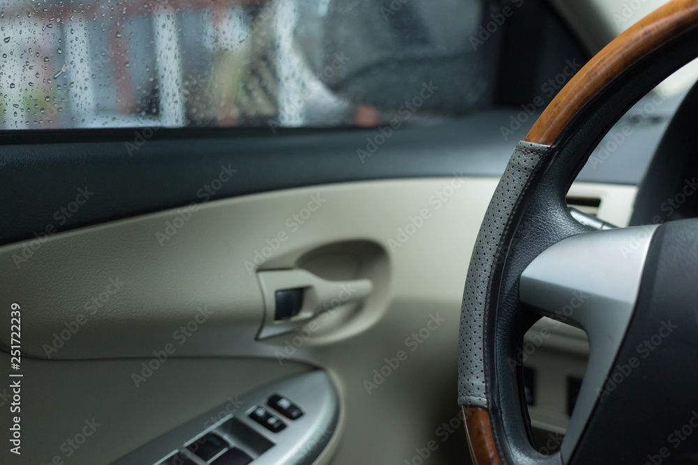 interior inside modern car