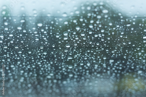 water rain drop on window car