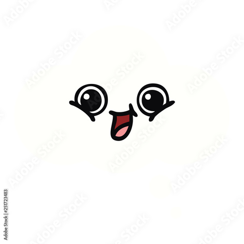 Wallpaper Mural flat color retro cartoon thought bubble Torontodigital.ca