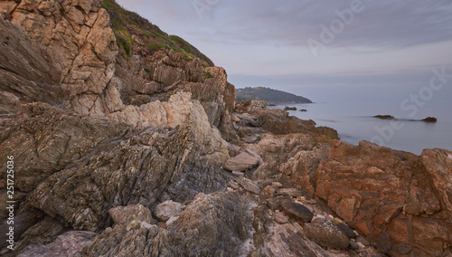 Stony coast landscape