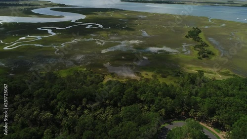 Aerial landscape, Kiawah Island photo